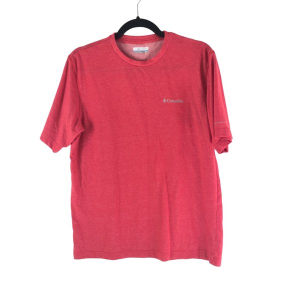 Columbia Mens Thistletown Park Crew T-Shirt Short Sleeve Red M - Picture 1 of 5